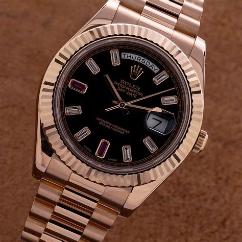 rolex presidential 41mm black dial|rolex presidential 41mm price.